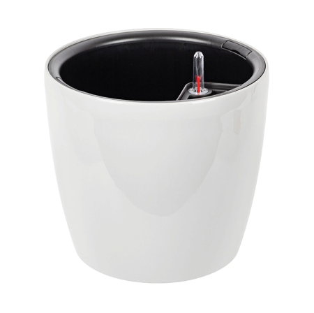 Кашпо АНФА D280мм 8л/13л. с вставкой и с автополивом (Белый)